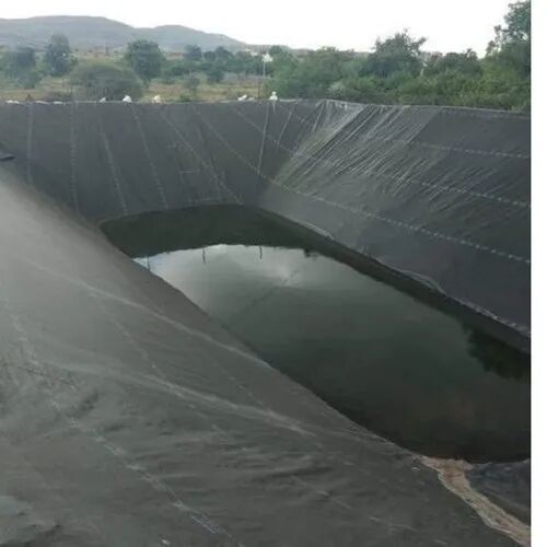 Plain HDPE Geomembrane Sheets, Color : Black