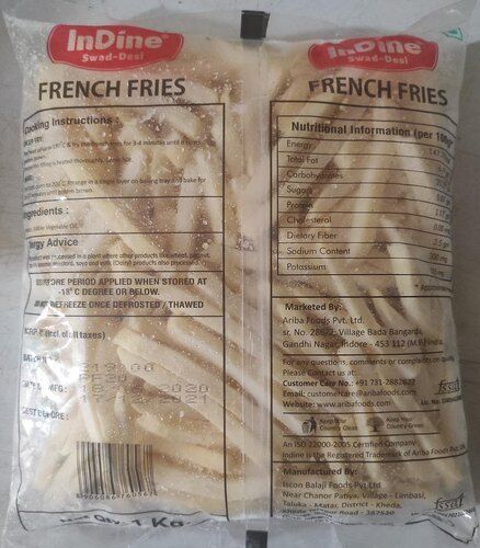 French Fries, Packaging Type : Poly Pack