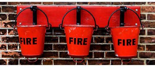 Fire Bucket, Color : Red, Multicolor, Black, White
