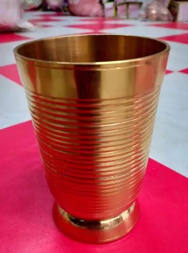 Cylinder Brass Glass, For Home Restaurant, Size : 6inches