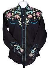 Full Sleeves Mens Embroidery Shirt, Technics : Machine Made