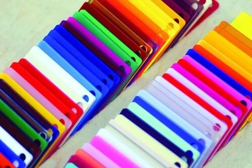Rectangular Extruded Acrylic Sheets, Color : Multicolor