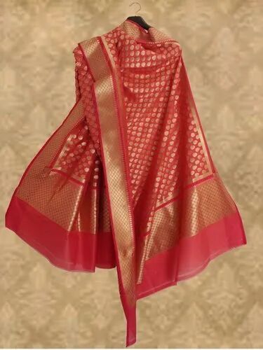 Printed Banarasi Silk Dupatta, Length : 2.20 M