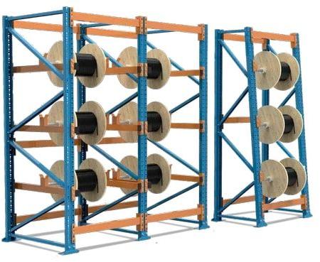 Mild Steel Cable Reel Storage Rack, For Industrial, Capacity : >500 Kg