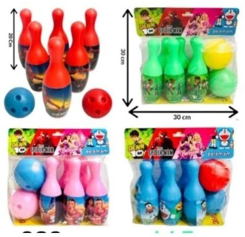 Multicolour ABS Kids Bowling Games