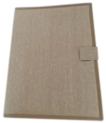 Plain Jute File Folder, Size : A4
