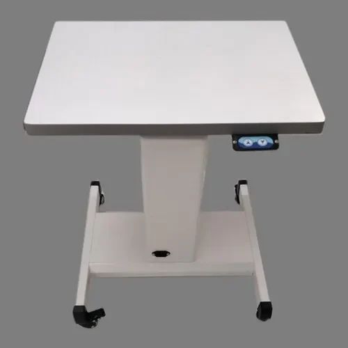 Rectangular Plastic Motorized Table With Drawer, For Clinical Use, Voltage : 220V