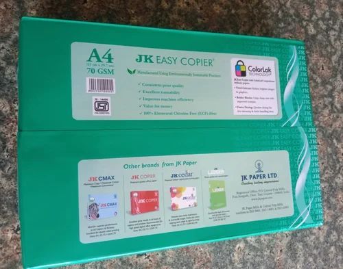 JK Easy Copier JK Green 70 GSM A4 Paper Size 500 Sheets