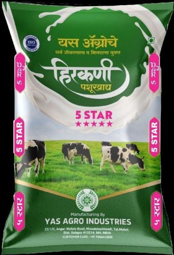 Hirkani 5 Star Cattle Feed, For Food Medicine, Import Certifications, Packaging Type : Plastic Pouch