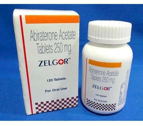 Zelgor Abiraterone Acetate Tablets, Packaging Size : 120Tablets