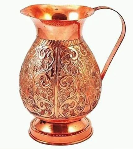 Polished Antique Copper Jug, For Household