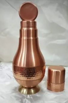 Copper Surahi Design Water Bottle, Cap Type : Screw Cap