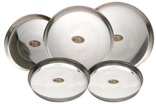 Stainless Steel Thali, For Serving Food, Shape : Round