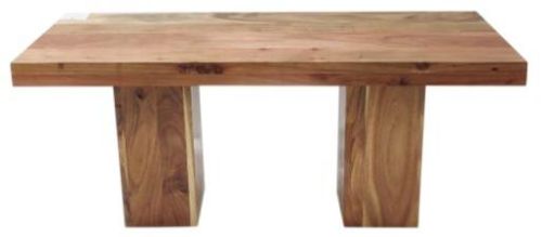 Rectangular Manhattan Solid Wood Bench, For Office, Home, Color : Brown