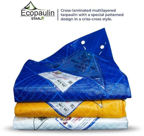 EcoPaulin Star MultiLayered Cross Laminated Tarpaulin, For Building, Cargo Storage, Garden, Roof, Tent