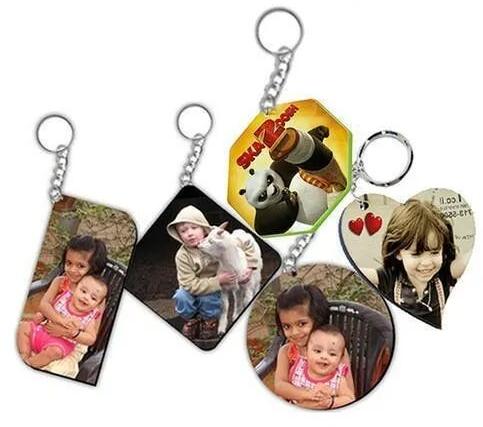 MDF Wooden Sublimation Key Chain, Pattern : Plain