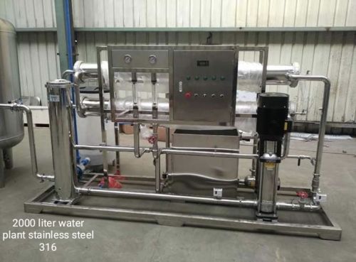 SS 316 2000 Ltr Reverse Osmosis Plant