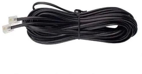 River Fox Black Telephone Line Cord, Length : Length