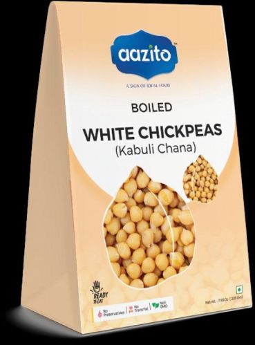 Boiled Kabuli Chana (White Chickpeas), Style : Sterilized Retort Pack