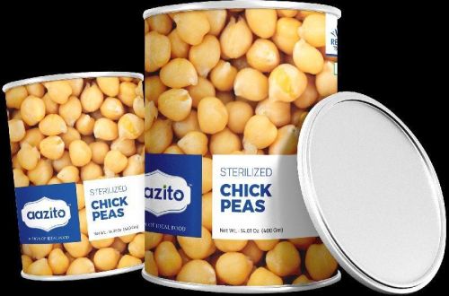 AAZITO Natural Canned Chickpeas, For Cooking, Certification : FSSAI, FDA