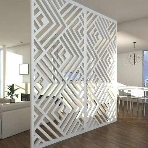 Wooden Screens Partition, Color : White