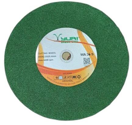 Mild Steel Yuri Cutting Wheel, Color : Green