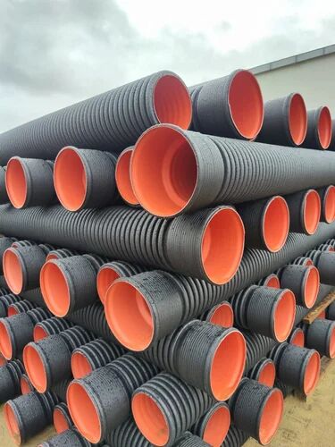 Dwc HDPE Corrugated Pipe, Color : Black