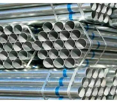 Round Galvanized Iron Pipes, Color : Silver