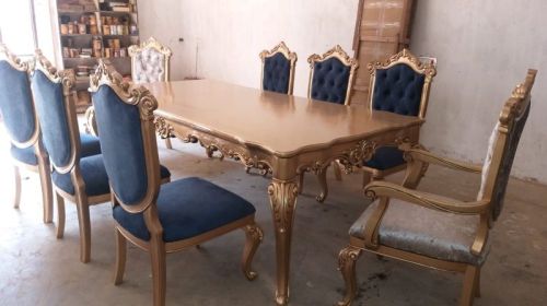 Multiweight Rexine Wood Modern Dining Table, For Restaurant, Hotel, Home, Cafe, Size : Multisizes