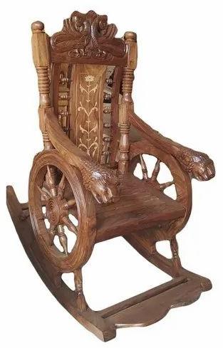 Polished Teak Wood Rocking Chair, For Home, Feature : Attractive Designs, High Strength, Quality Tested