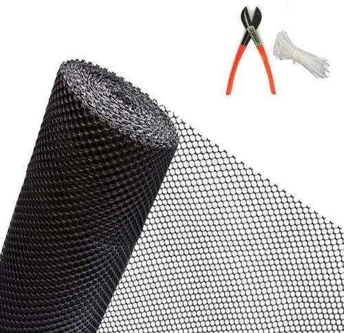 PVC Chicken Mesh, Color : Black