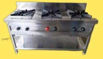 Two Burner Range, For Commercial Kitchen, Color : Metallic