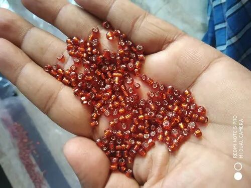 Red Glass Seed Beads, Packaging Type : Packet