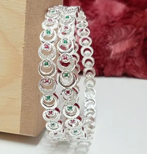 Silver Plated Bangle, Packaging Type : Box