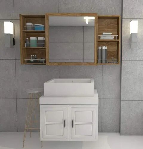 Ceramic Bathroom Cabinet, Mount Type : Wall Mounted
