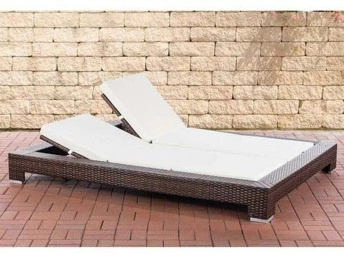 Rattan Swimming Pool Lounger, Size : 63.77x84.64x9.84 Inch
