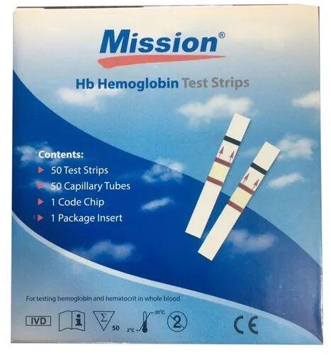 Hemoglobin Test Strips, Packaging Type : Box