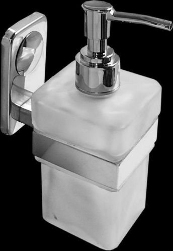 Snanware Square Manual Stainless Steel Soap Dispenser, For Home, Capacity : 200-300ml