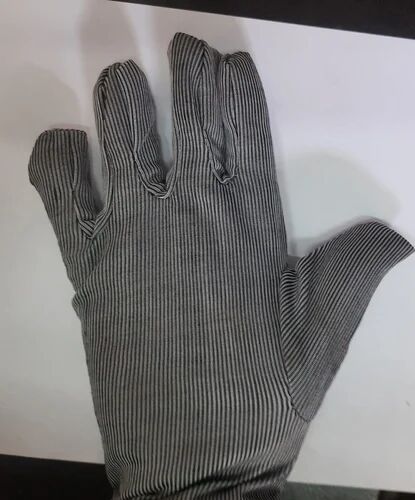 Polyester Lint Free Hand Gloves, Size : Large