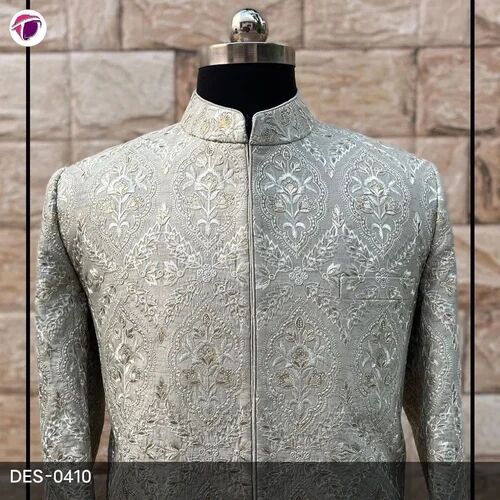 Men Embroidered Sherwani, Occasion : Wedding Wear