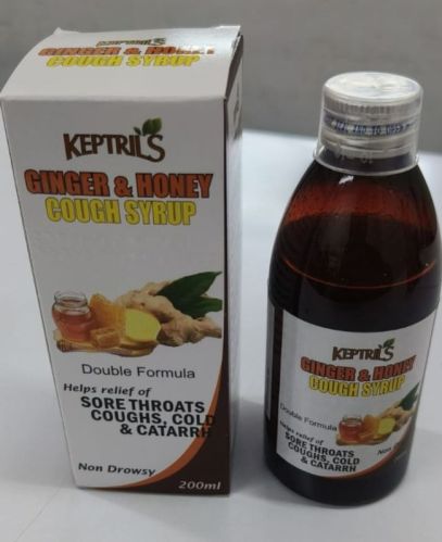 Ginger Honey Cough Syrup, Brand Name : Keptrils