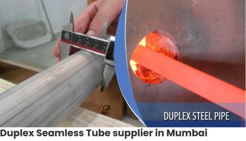 Steel Polished Duplex Pipe, Length : 4000-5000mm, 6100mm