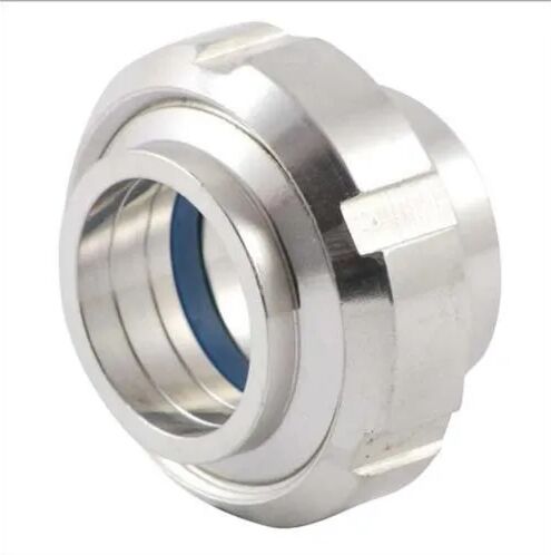 Polished Stainless Steel Sms Union, For Beer, Beverage, Chemical, Cosmetics, Dairy, Food, Pharmacy