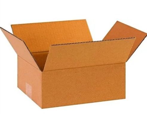 Rectangular Brown Corrugated Box, For Healthcare, Pattern : Plain