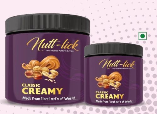 Nutt-Lick Classic Creamy Peanut Butter, Certification : FSSAI