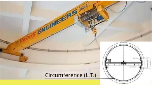 Electric Circular EOT Crane, For Construction, Feature : Heavy Weight Lifting