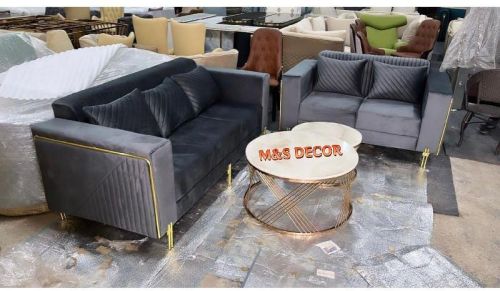 Golden SS 304 Frame Lining Sofa Set