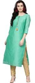 Plain Chanderi Silk Kurti, Gender : Female