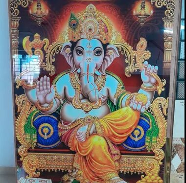 Ganpati Printed Tiles, Color : Multicolored