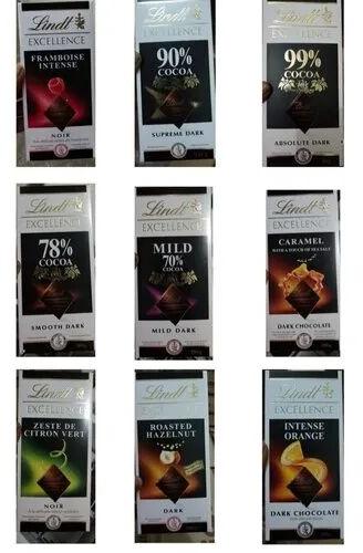 Lindt 100gm Dark Chocolate, Packaging Type : Packet